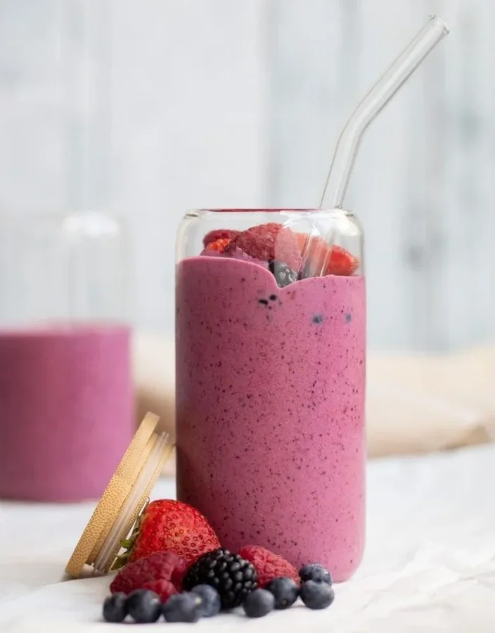 Inspiração de petiscos, vitaminas e shakes, opção 2